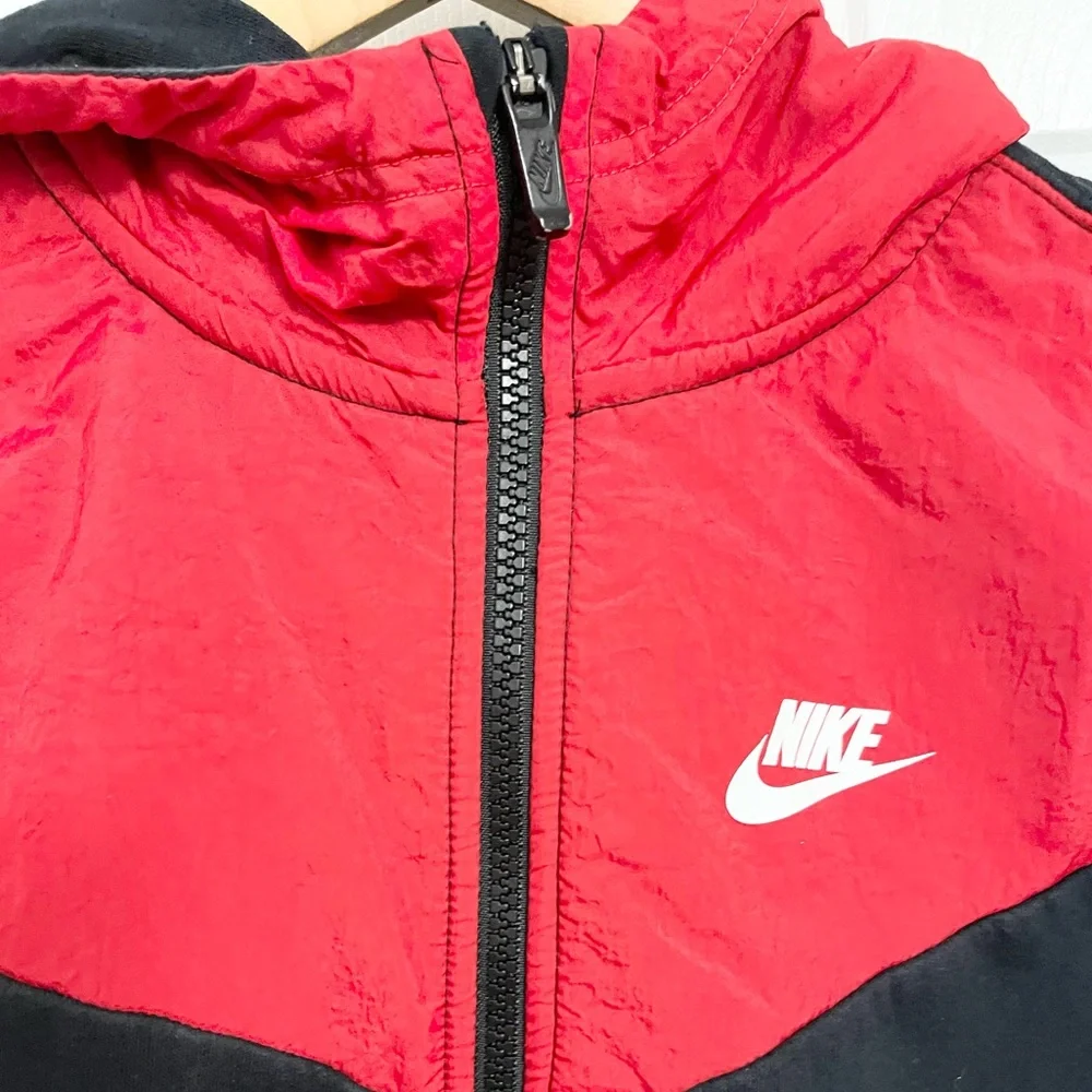 Nike Red and Black Boys Fleece Jacket